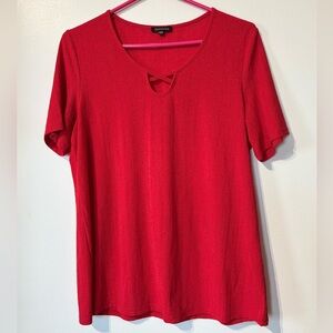 🎉4/30$🎉 Red Relaxed Short Sleeve Tee – Size M ❤️